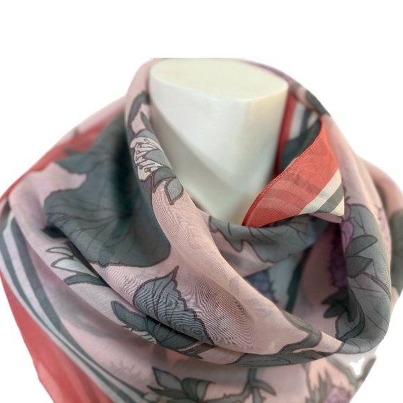 Fraas Cotton-Silk Blend Floral Scarf – New with tag - Picture 4 of 14